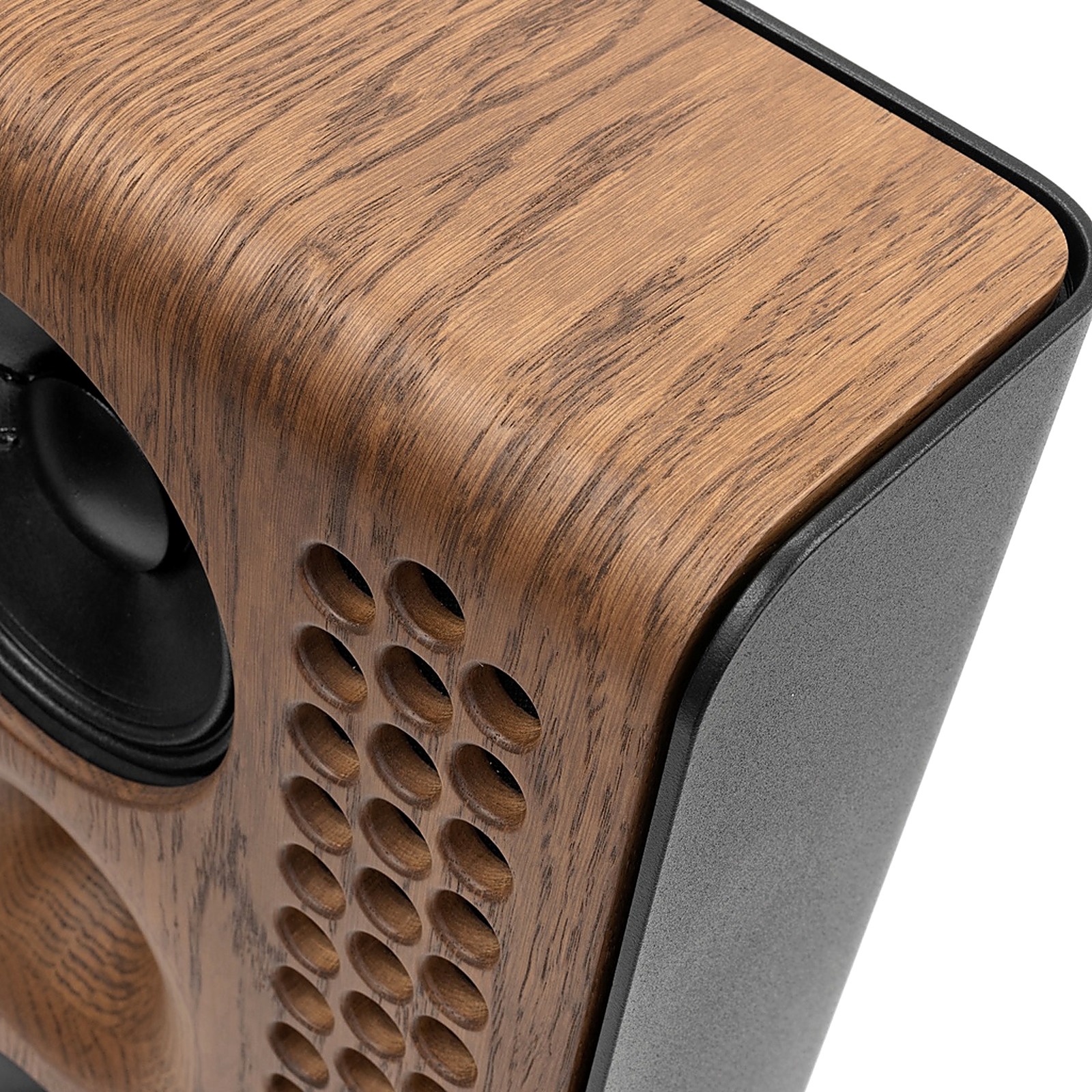 Natural oak finish detail