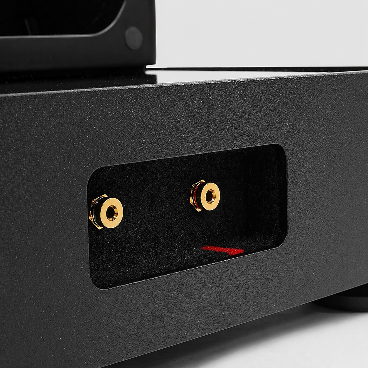 Powder-coated steel texture detail